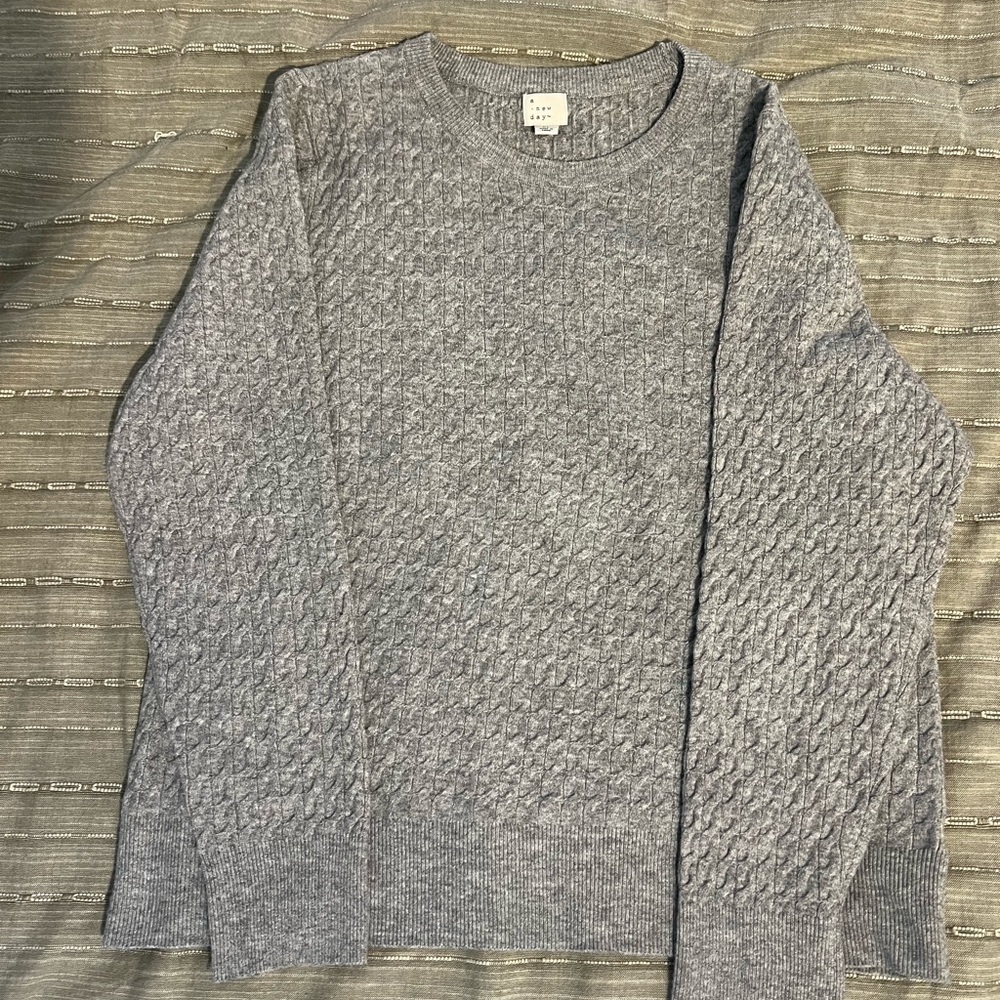 Gray Textured Women's Sweater